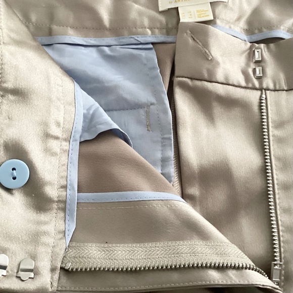 Maeve by Anthropologie Champagne Satin Jogger Pants - Picture 10 of 13